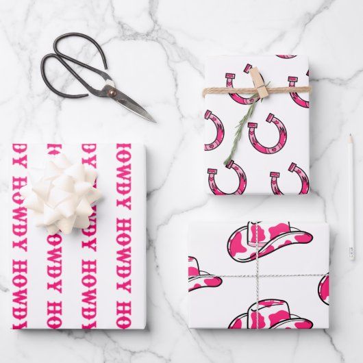 ハウディーカウガールディスコラストロデオバチェロレッテ ラッピングペーパーシート (正面)