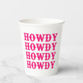 ハウディーカウガールディスコラストロデオ 紙コップ (正面)