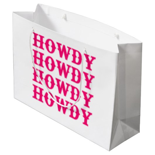 ハウディーコウガールディスコラストロデオ ラージペーパーバッグ (裏面アングル)