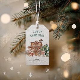 ハウディー クリスマス | 西部デコレーション ギフトタグ