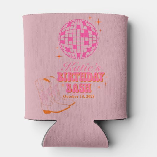 ハウディ女性のカーボーイの誕生日はクーラーできる 缶クーラー (裏面)