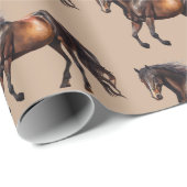 ハウディ女性のカーボーイカウボーイウェスタンホース ラッピングペーパー (ロールコーナー)