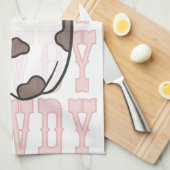 ハウディ女性のカーボーイハロウィーンかわいいキッチンタオル キッチンタオル (四つ折り)