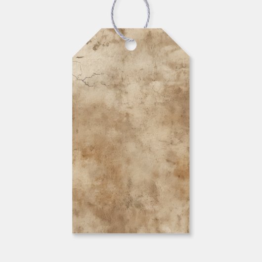 ハウディ女性のカーボーイピンクフローラハットウエスタンシック ギフトタグ (裏面)