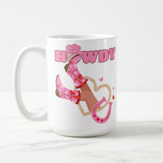 ハウディ女性のカーボーイ コーヒーマグカップ