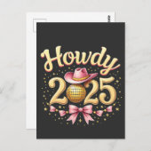 ハウディ2025年新年イブカウボーイウェスタン ポストカード (正面/裏面)