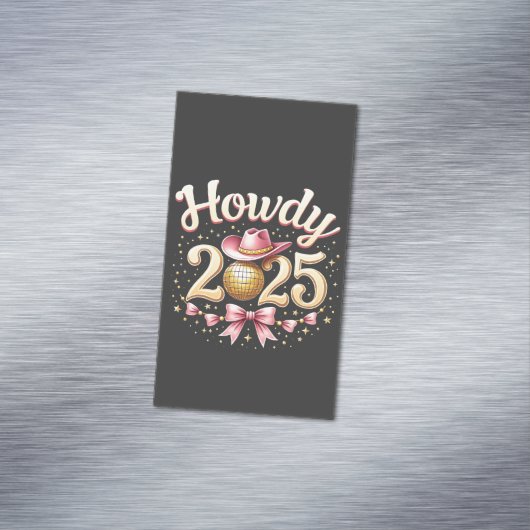 ハウディ2025年新年イブカウボーイウェスタン マグネット名刺 (インサイチュ)