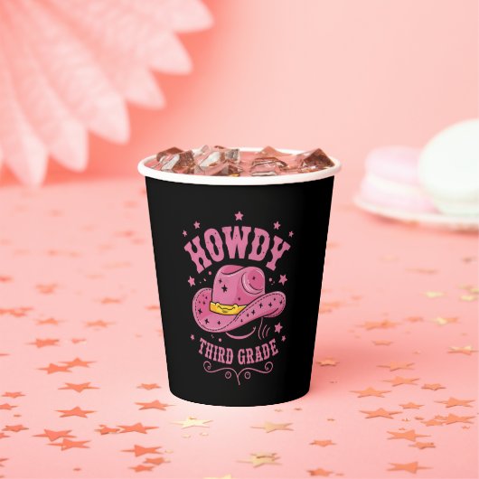 ハウディ3グレードカウボーイ女性のカーボーイ新学期 紙コップ (インサイチュ)