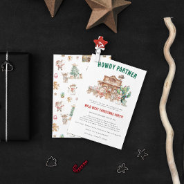 ハウディ・クリスマス | おもしろいウエスタンホリデーパーティー 招待状