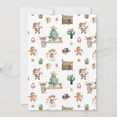 ハウディ・クリスマス | おもしろい西クリスマスフォト シーズンカード (裏面)