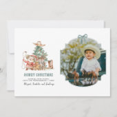 ハウディ・クリスマス | おもしろい西クリスマスフォト シーズンカード (正面)