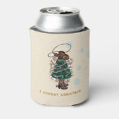 ハウディ・クリスマス |カウボーイクリスマスツリー 缶クーラー (缶裏面)