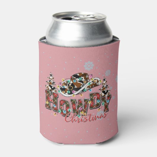 ハウディ・クリスマス |カウボーイクリスマスツリー 缶クーラー (缶正面)