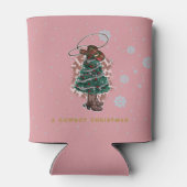 ハウディ・クリスマス |カウボーイクリスマスツリー 缶クーラー (裏面)