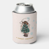ハウディ・クリスマス |カウボーイクリスマスツリー 缶クーラー (缶裏面)