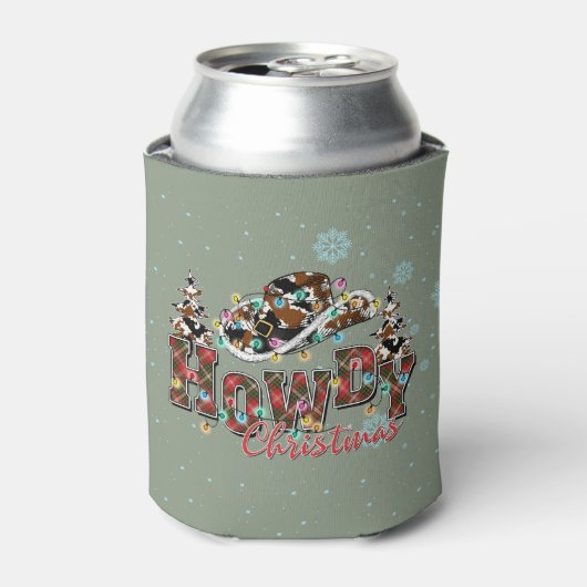 ハウディ・クリスマス |カウボーイクリスマスツリー 缶クーラー (缶正面)