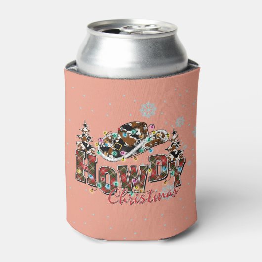 ハウディ・クリスマス |カウボーイクリスマスツリー 缶クーラー (缶正面)