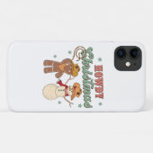ハウディ クリスマス コウボーイ スノーマン ウェスタン おもしろ Case-Mate iPhoneケース (裏面(横))