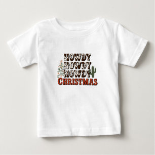 ハウディ ハウディ ハウディ クリスマス ファミリー クリスマスパーティー ギフト ベビーTシャツ