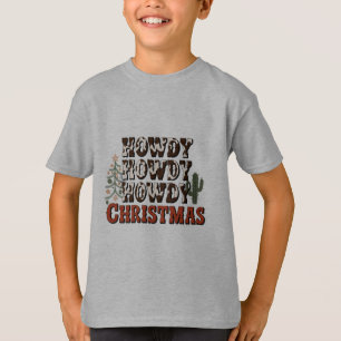ハウディ ハウディ ハウディ クリスマス ファミリー クリスマスパーティー ギフト Tシャツ