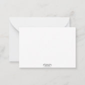 ハウディ・ハ絵を描ンド ノートカード (裏面)