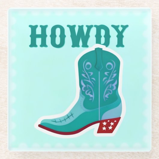 ハウディ バー ガラス コースター (正面)