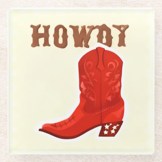 ハウディ バー ガラス コースター (正面)