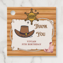 ハウディ！女性のカーボーイサドルアップ誕生日 フェイバータグ