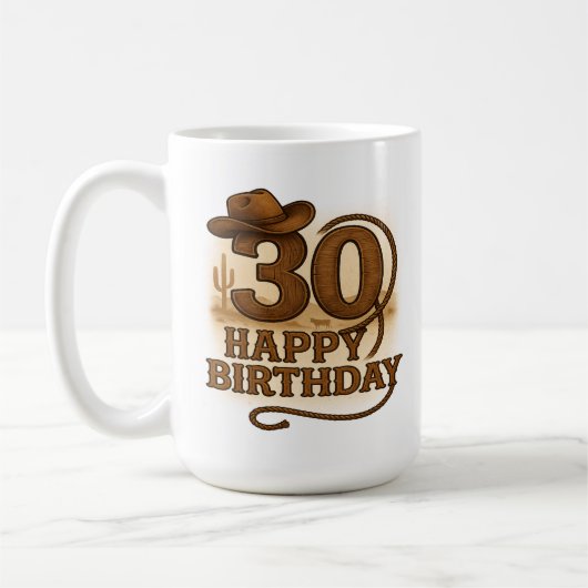 ハウディ、30:ウェスタン誕生日マグ コーヒーマグカップ (左)