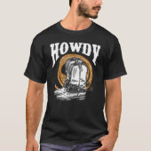 ハウディCowboyワイルドウェスト投げ縄ブーツRodeo Tシャツ (正面)