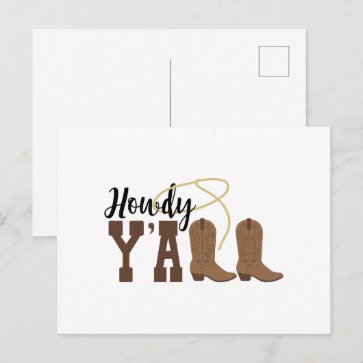 ハウディY"all ポストカード (正面/裏面)