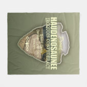 ハウデノサヌー（矢印） フリースブランケット (正面(横))