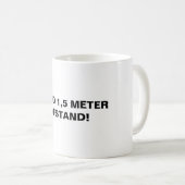 ハウド1,5メートルスタンド警戒オランダタイポグラフィ コーヒーマグカップ (正面右)