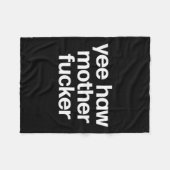 ハウマザーエおもしろいサザンレッドネックロデオ フリースブランケット (正面(横))