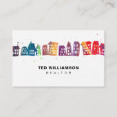 ハウモダン実在スエステートプロフェッショナル不動産仲介業者 名刺 (正面)