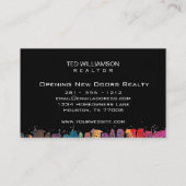 ハウモダン実在スエステートプロフェッショナル不動産仲介業者 名刺 (裏面)