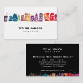 ハウモダン実在スエステートプロフェッショナル不動産仲介業者 名刺 (正面/裏面)