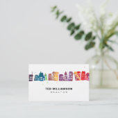 ハウモダン実在スエステートプロフェッショナル不動産仲介業者 名刺 (スタンド正面)