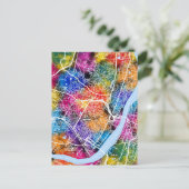 ハウラウェストベンガルの地図 ポストカード (スタンド正面)