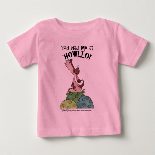 ハウラー犬 ベビーTシャツ (正面)