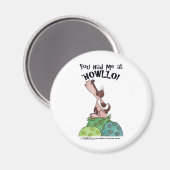 ハウラー犬 マグネット (正面/裏面)