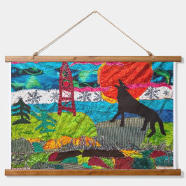 ハウラー・ウルフ 吊り下げ型タペストリー
