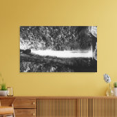 ハウラ， HI – 聖なる滝、ニアクーパーランチイン キャンバスプリント (インサイチュ (リビング))