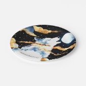 ハウリンお洒落ウルフ誕生日 ペーパープレート (アングル)