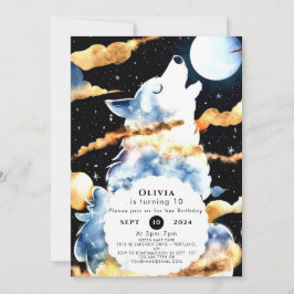 ハウリンお洒落ウルフ誕生日 招待状