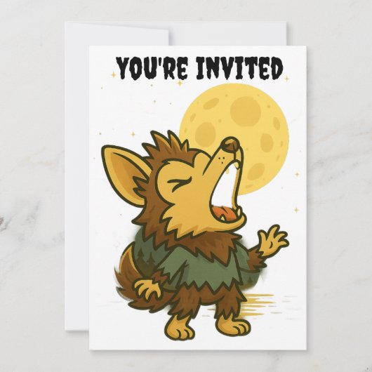 ハウリングのハロウィーンを過ごす 招待状 (正面)