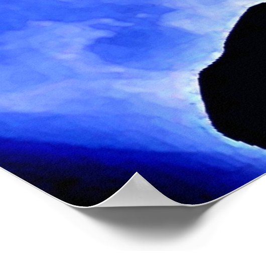 ハウリングやる気を起こさせるウルフ&ブルームーンのポスター ポスター (角)