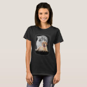 ハウリングアットザムーンラブラドール犬 Tシャツ (正面フル)
