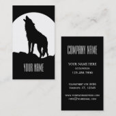 ハウリングウルフの名刺白黒 名刺 (正面/裏面)