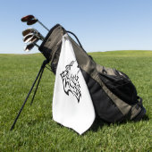 ハウリングウルフの部族 ゴルフタオル (グリーン)